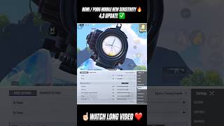 BGMI 4.3 🔥 NEW BEST SENSITIVITY CODE 😱 ZERO RECOIL SETTINGS #bgmi #pubgmobile #sensitivity
