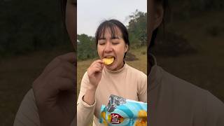 You shouldn't litter #bushcraft #survival #camping #shorts #asmr #cartoon #chips #aforapple #comedy
