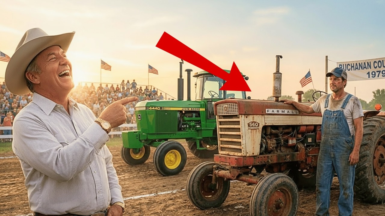 He Bet $10,000 His John Deere Would Crush a “Junkyard Farmall” — The Whole County Watched Him Lose
