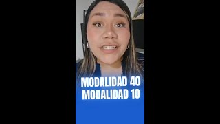 🚨 ¡ALTO! Diferencias entre Modalidad 40 y la Modalidad 10 #shorts