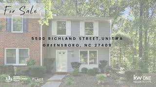 Townhome For Sale! 5500 Richland Street Unit#A, Greensboro, NC 27409
