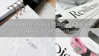 2023 Mid-Year Wellness Planner Check-In | LV Agenda | C&P Spiral Planner | The Planner Aisle
