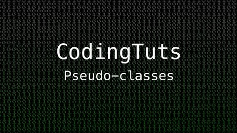 Pseudo classes