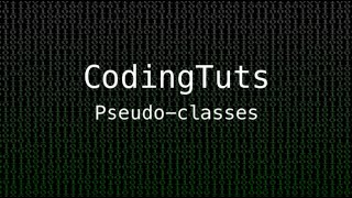 Pseudo classes