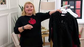 क्वेकर फैक्ट्री एम्बेलिश्ड फ्लीस ज़िप फ्रंट जैकेट QVC पर screenshot 2