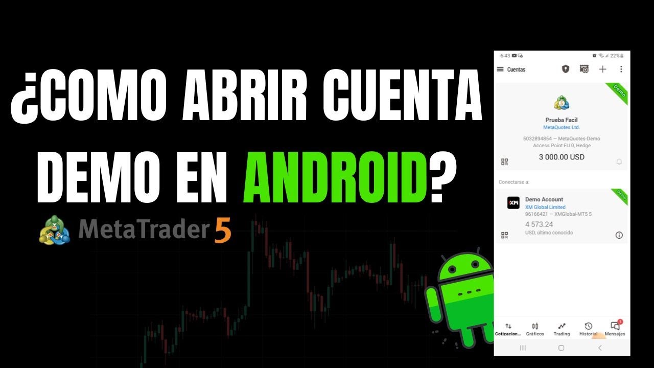 🚀 Crear una Cuenta Demo en MetaTrader 5 en Android en 5 Minutos - YouTube