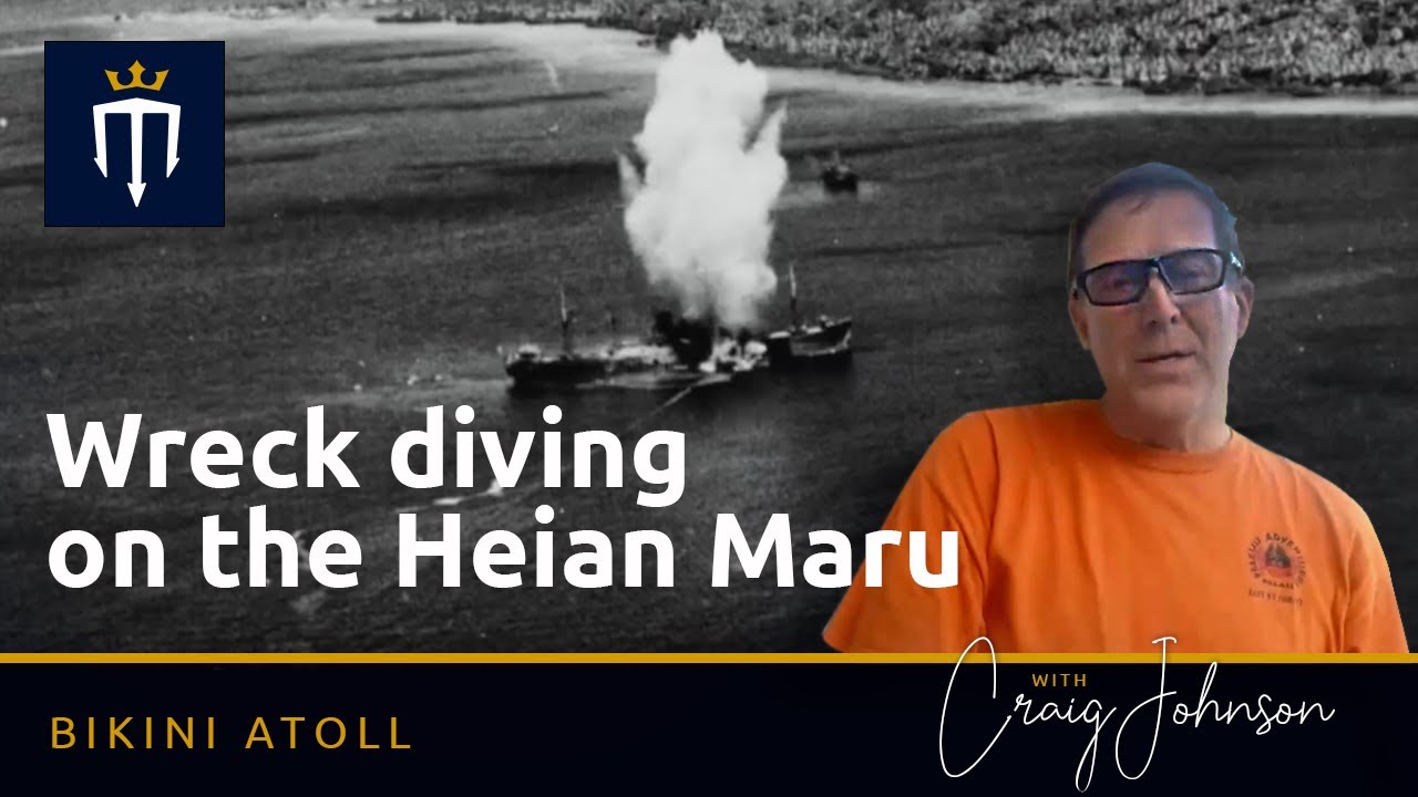 ⁣Wreck diving on the Heian Maru - Truk Lagoon