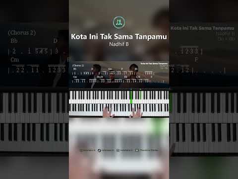 Not Angka Kota Ini Tak Sama Tanpamu - Nadhif Basalamah Piano Tutorial