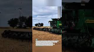Mega Wheat Harvest Beast Dominates the Field! 🌾🚜 #JohnDeere #HarvestTech #Farming