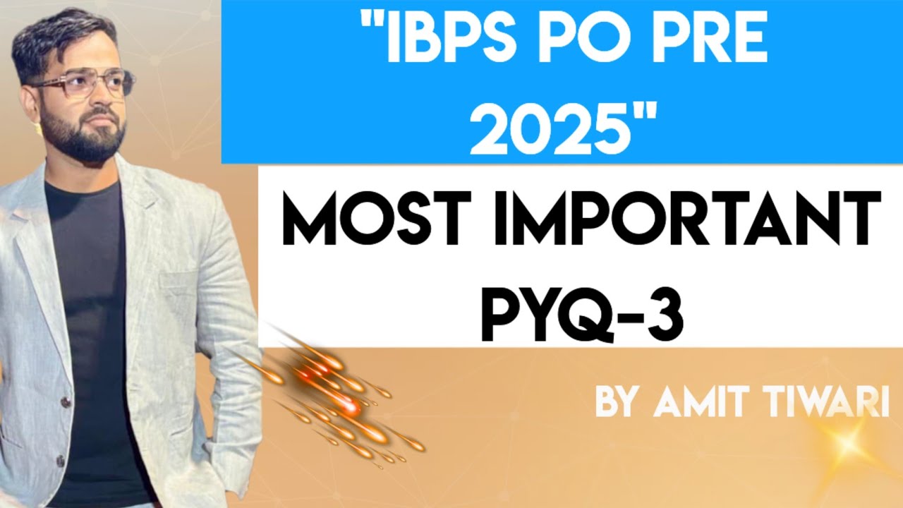 IBPS PO PRE 2025-3 !! MOST IMPORTANT ENGLISH PREVIOUS YEAR EXAM QUESTIONS !!