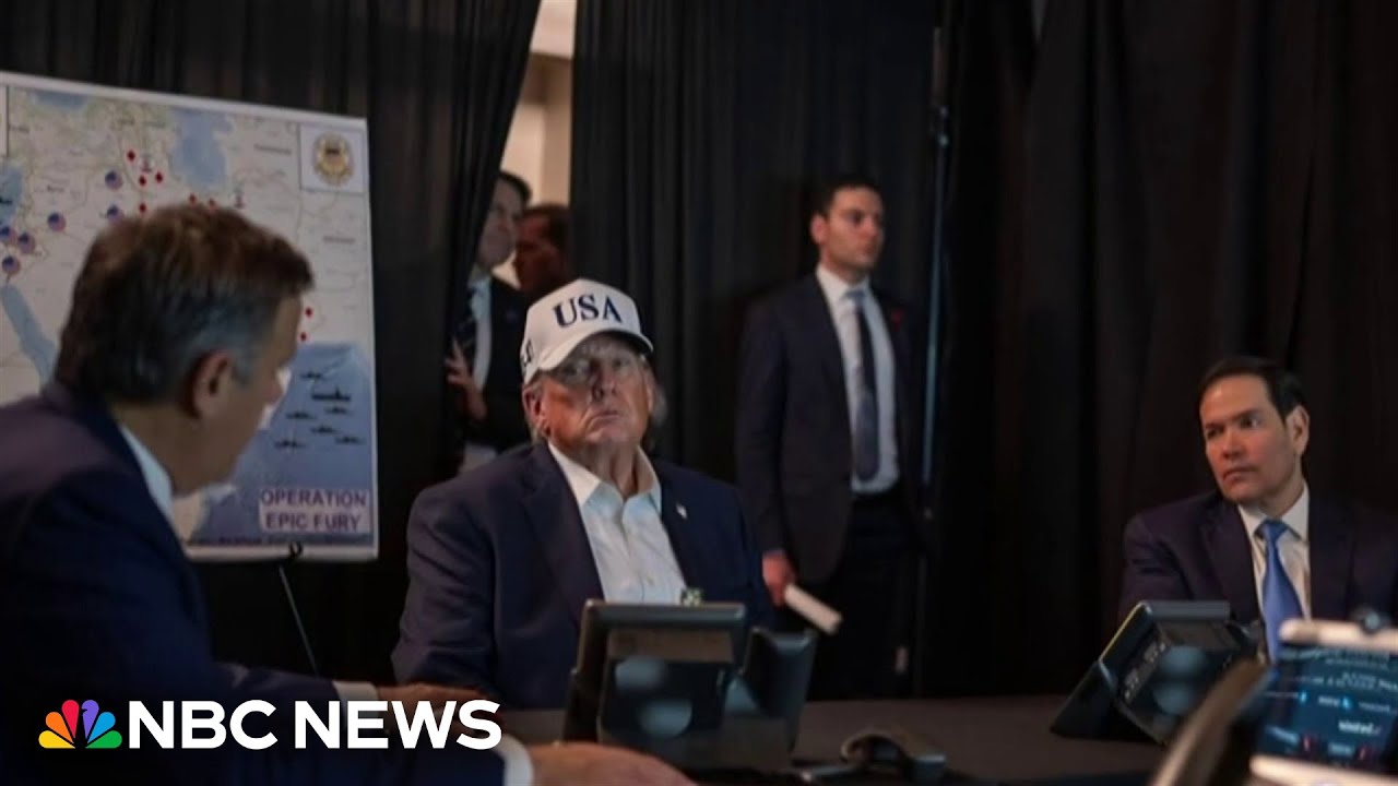 Trump says strikes on iran are 'ahead of schedule'