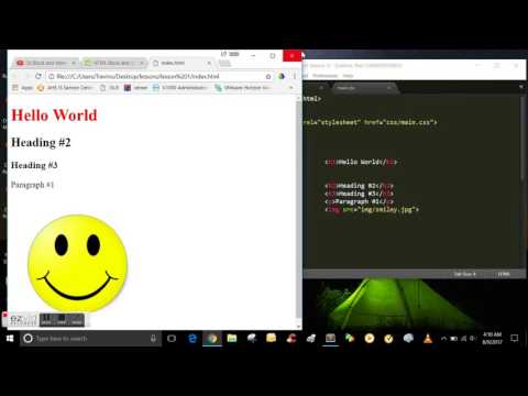 HTML Tutorial for beginners.  Block Elements vs. Inline Elements