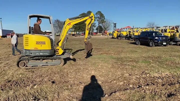 Lot 32 2019 Wacker Neuson EZ26 Mini Excavator