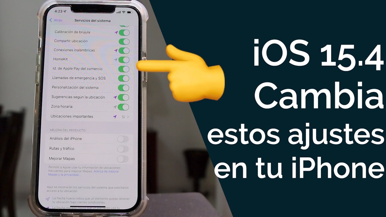 iOS 15.4 - DEBES CAMBIAR ESTOS AJUSTES EN TU IPHONE! - YouTube