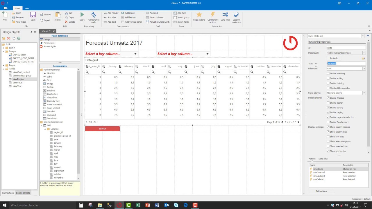 GAPTEQ Tutorial Teil 4 - Umsatz Forecast Langfassung