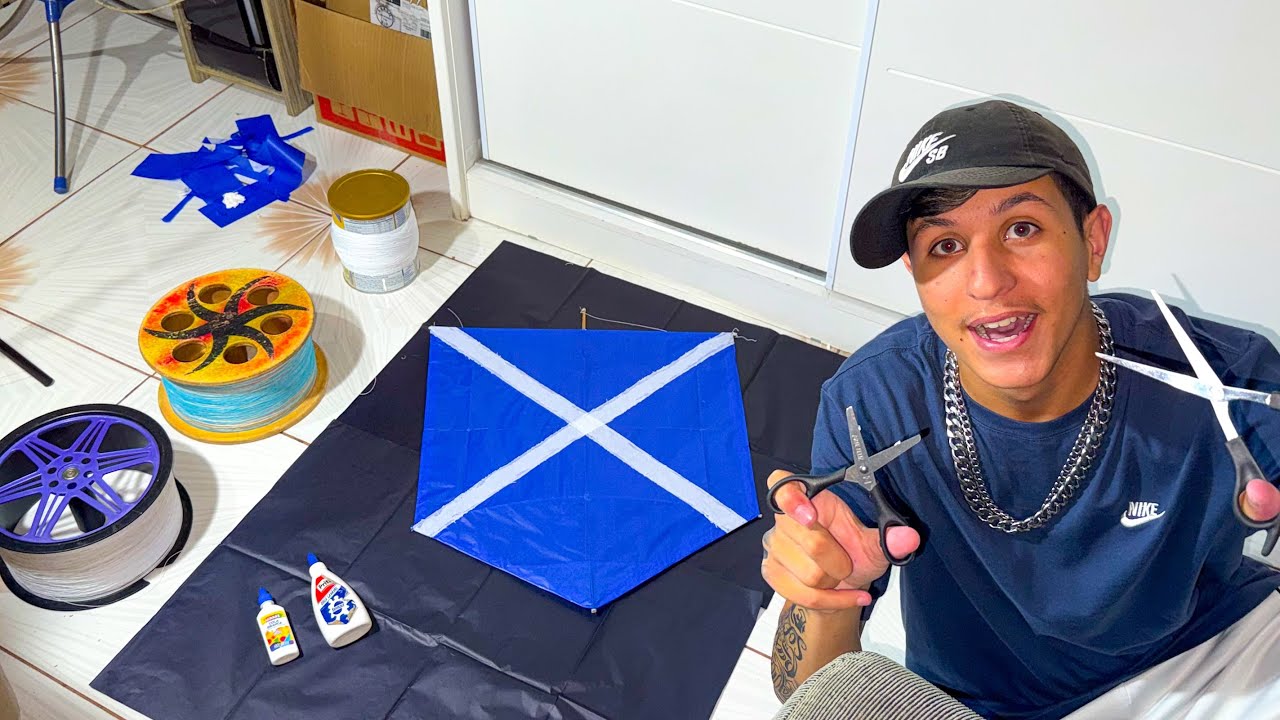 FAZENDO PIPA X AZUL E BRANCA DO ZERO 😱🪁 | FICOU LINDA! Minissérie - Parte 2º