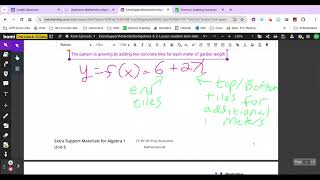 A1S.5.2 Illustrative Math Algebra 1 Supports Unit 5 Lesson 2