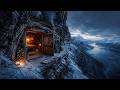 🔥 Extreme Cliff Dugout: Secret Winter Sanctuary Build ⛰️🕳️