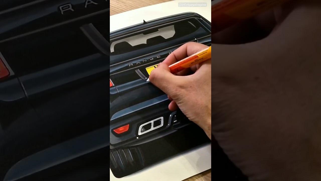 Range rover car sketch Moye Moye 