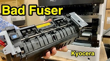 How to replace fuser on Kyocera printers - Error Code C6000 C6020 C6030 C6300 C6400 C6600.