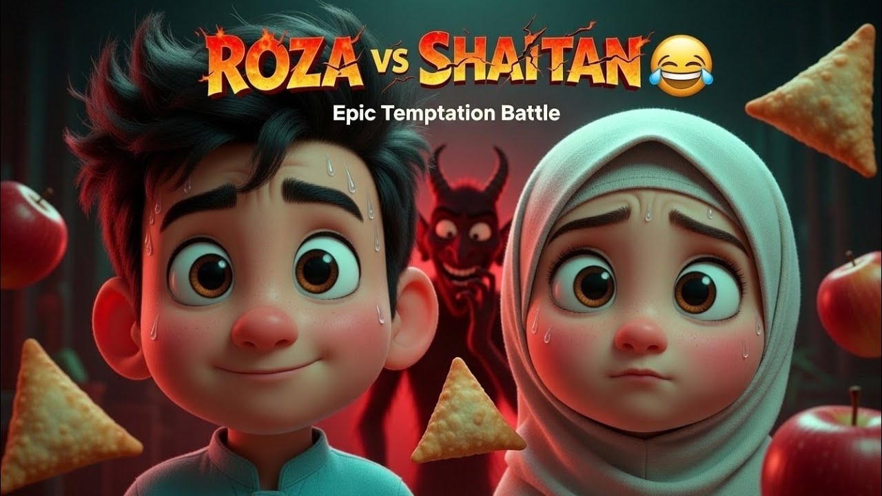 Roza vs Shetan 😆 | Funny Ramadan Story for Kids