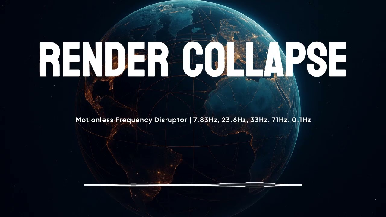 Render Collapse | Motionless Frequency Disruptor | 7.83Hz, 23.6Hz, 33Hz, 71Hz, 0.1Hz