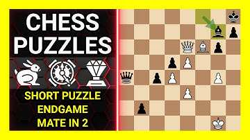 Chess Puzzles to Practice. Themes: Short puzzle, Endgame, Mate in 2. Learn Chess