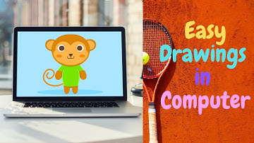 How To draw Cartoon Monkey in MS Paint Very Easy steps for Beginners