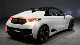 Honda 軽オープンのスポーツカー S660 Concept を初公開 Youtube