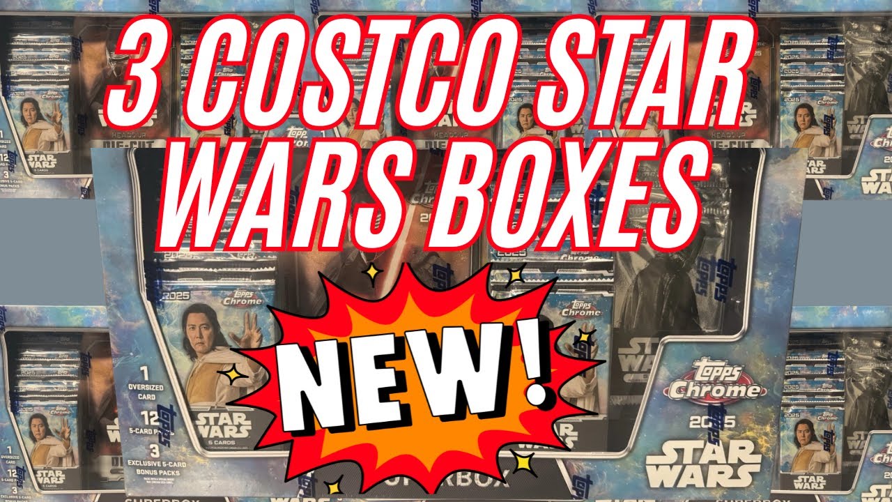 Opening 3 Brand new Costco 2025 Topps Chrome Star Wars Boxes! 