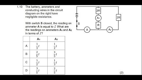 GRADE 11/12-ELECTRIC CIRCUIT-MULTIPLE CHOICE QUESTION