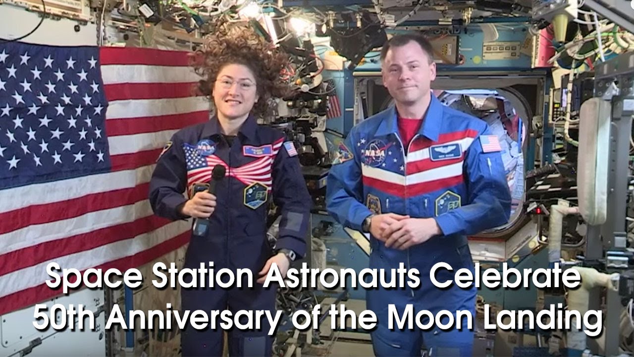 mercury letra NASA Astronauts Celebrate the 50th Anniversary of the Moon Landing On Board the Space Station