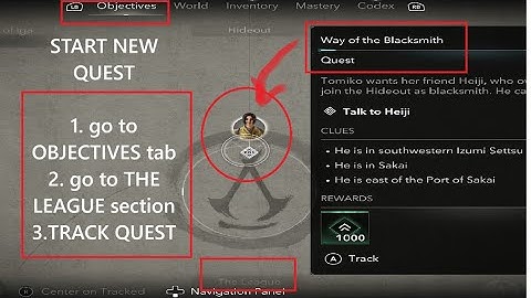 How to Start NEXT QUEST after BUILD MODE Kakurega = BEGIN WAY OF THE BLACKSMITH - AC Shadows 2025