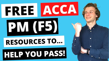 ⭐️ ACCA PM (F5) PERFORMANCE MANAGEMENT - FREE RESOURCES TO HELP YOU PASS! ⭐️ | How To Pass ACCA PM |