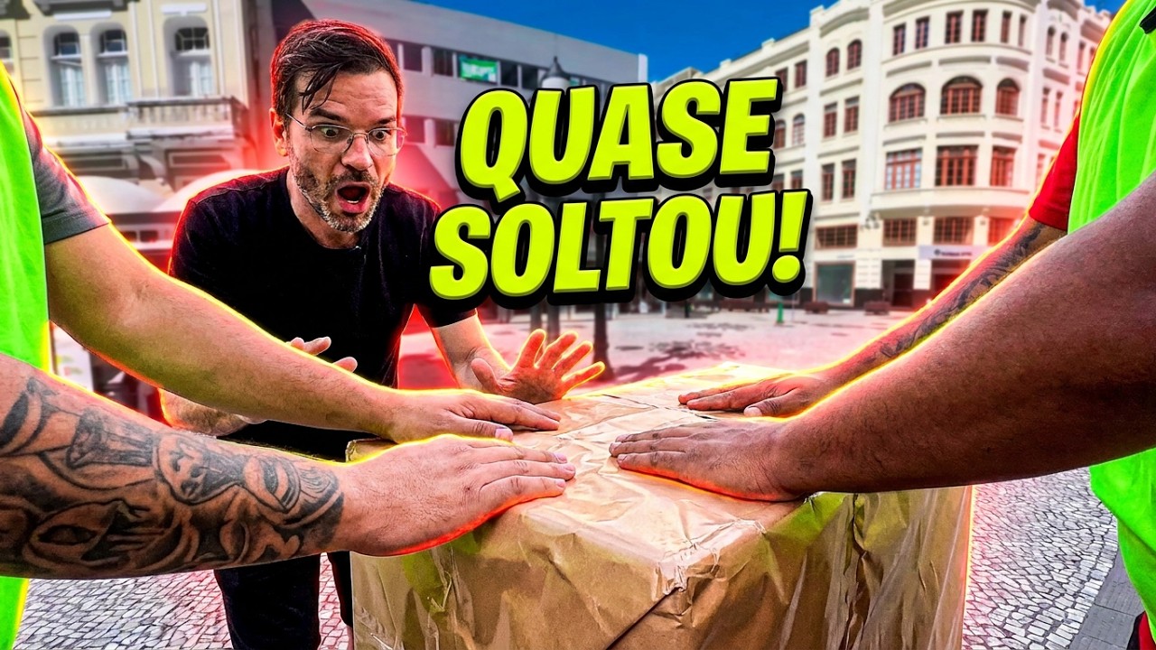 Não solte a caixa e ganhe um presente misterioso