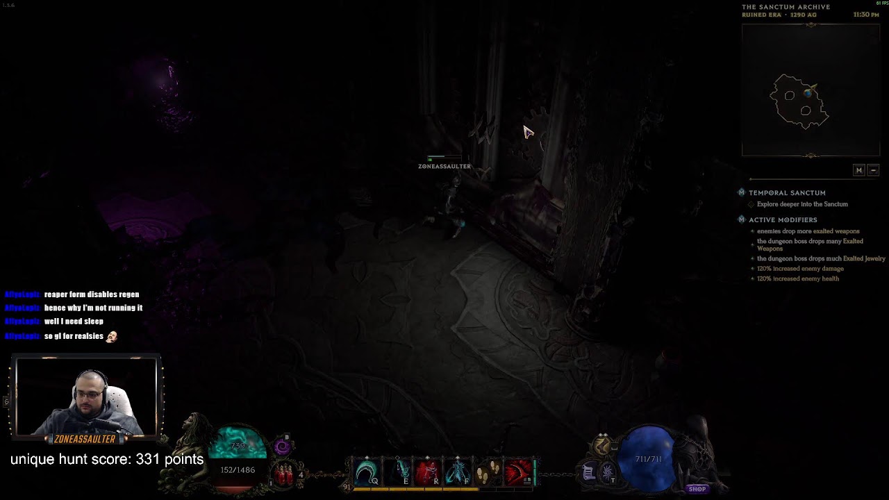 SCF "Teleports behind you, Nothing personal kid" build hunting uniques