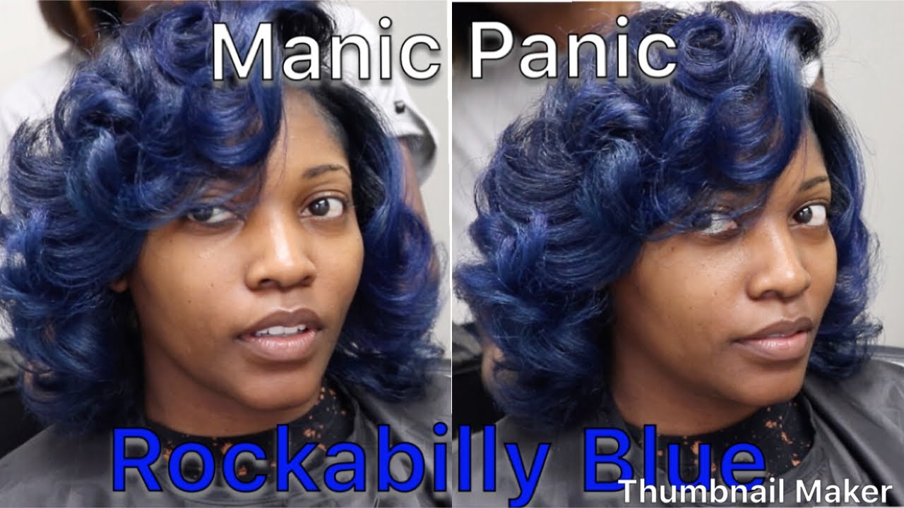 How to Dye Blue Hair with White Manic Panic - wide 7