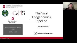 Viromics 2 – the viral ecogenomic pipeline | Ben Bolduc