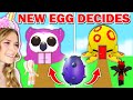 *NEW* DANGER  EGG DECIDES What We BUILD In Adopt Me! (Roblox)