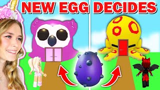 *NEW* DANGER  EGG DECIDES What We BUILD In Adopt Me! (Roblox)