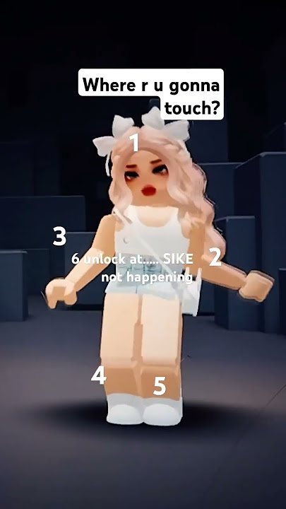 where are u gonna touch ( dont be weird ) #roblox #trend