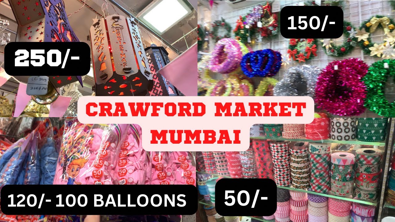 Best Decoration Wholesale Market In Mumbai 🔥💸 😍 CRAWFORD MARKET YouTube
