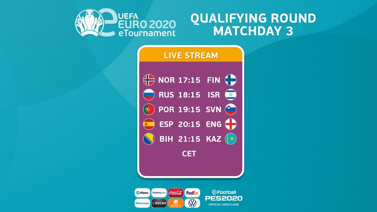 eEURO 2020 Qualifying Round Groups AE YouTube