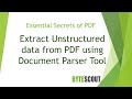 M5P5_2 - Extract unstructured data from PDF using Document Parser tool