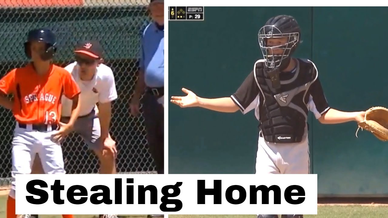 Catcher gives away a run. Coach confused. Steals home at LLWS. YouTube