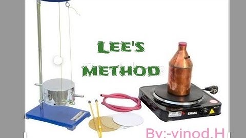 Determination of thermal conductivity by Lee