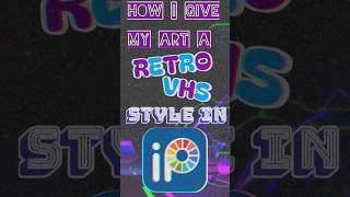 How I give my art a Retro/VHS style in Ibis Paint! #tutorial #art #shortsfeed #fyp #ibispaintx