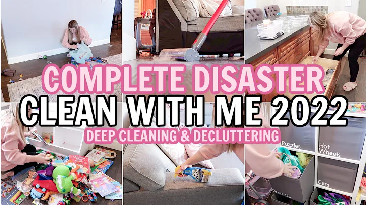 COMPLETE DISASTER CLEAN WITH ME | SPRING CLEANING MOTIVATION | DEEP CLEAN AND DECLUTTER