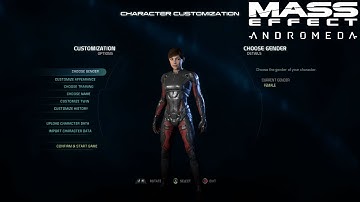 Mass Effect: Andromeda - Character Customization Walkthrough
