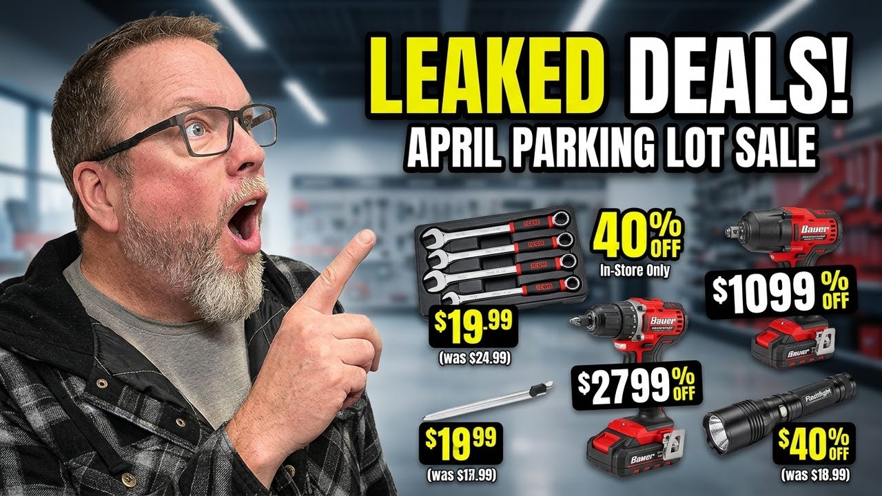 売切れ  sold out Harbor Freight April Parking Lot SALE! Best Deals LEAKED - YouTube